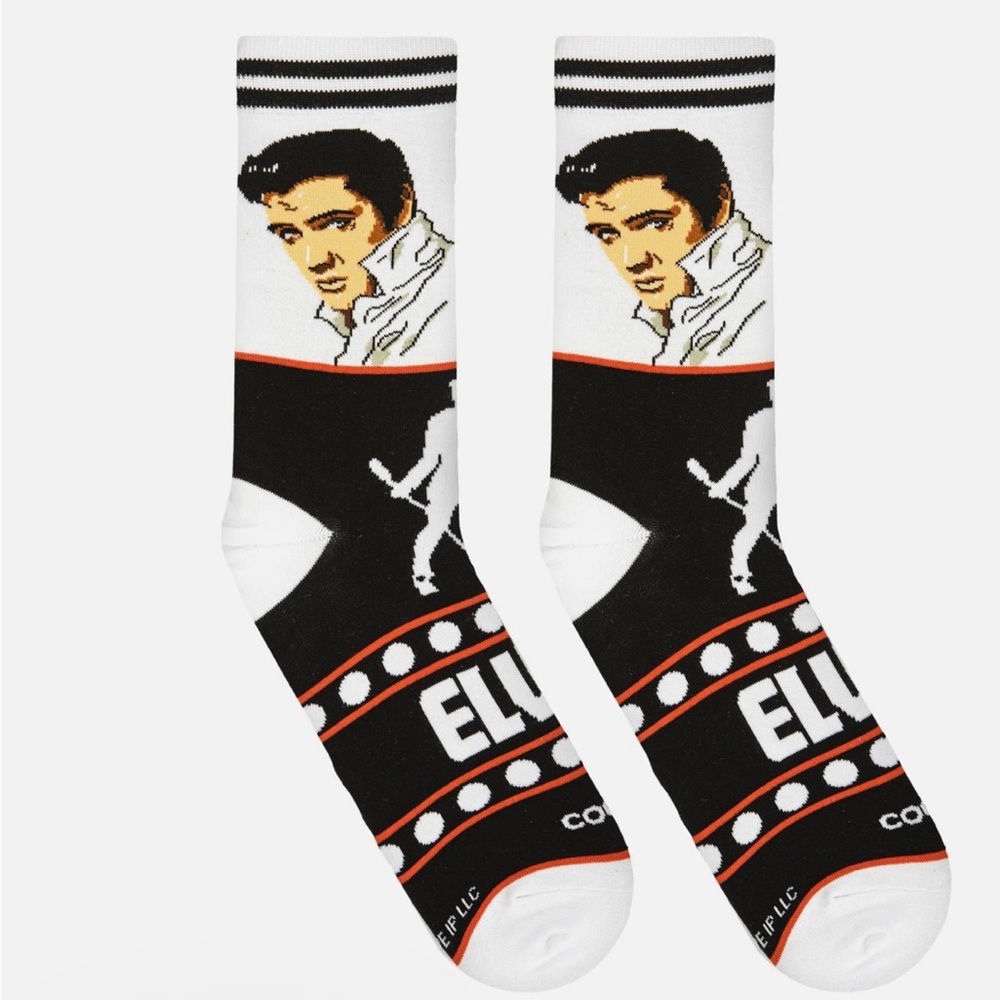 Odd Soxs Elvis Glam Men’s Crew Socks Size 7-12